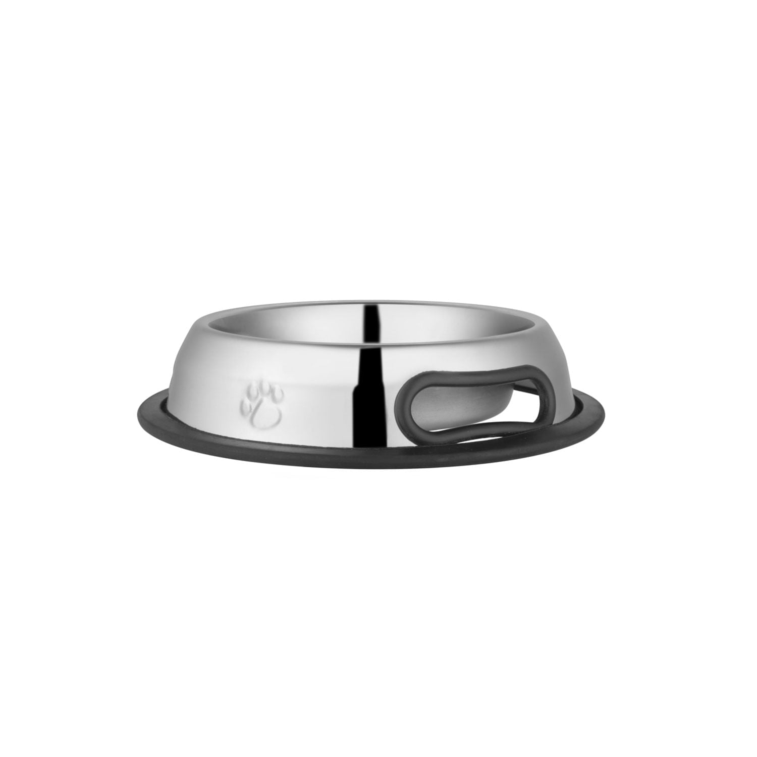 Jeffers Pet Embossed No-Tip Anti-Skid Stainless Steel Pet Bowls for Dogs, Cats, Puppies, Kittens – Rubber Base, Food & Water Feeding Dish for Home, Travel, Camping, Kennel